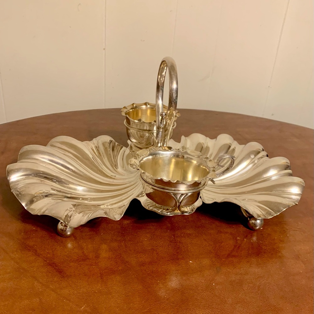 Antique Daniel and Arter Strawberry Server